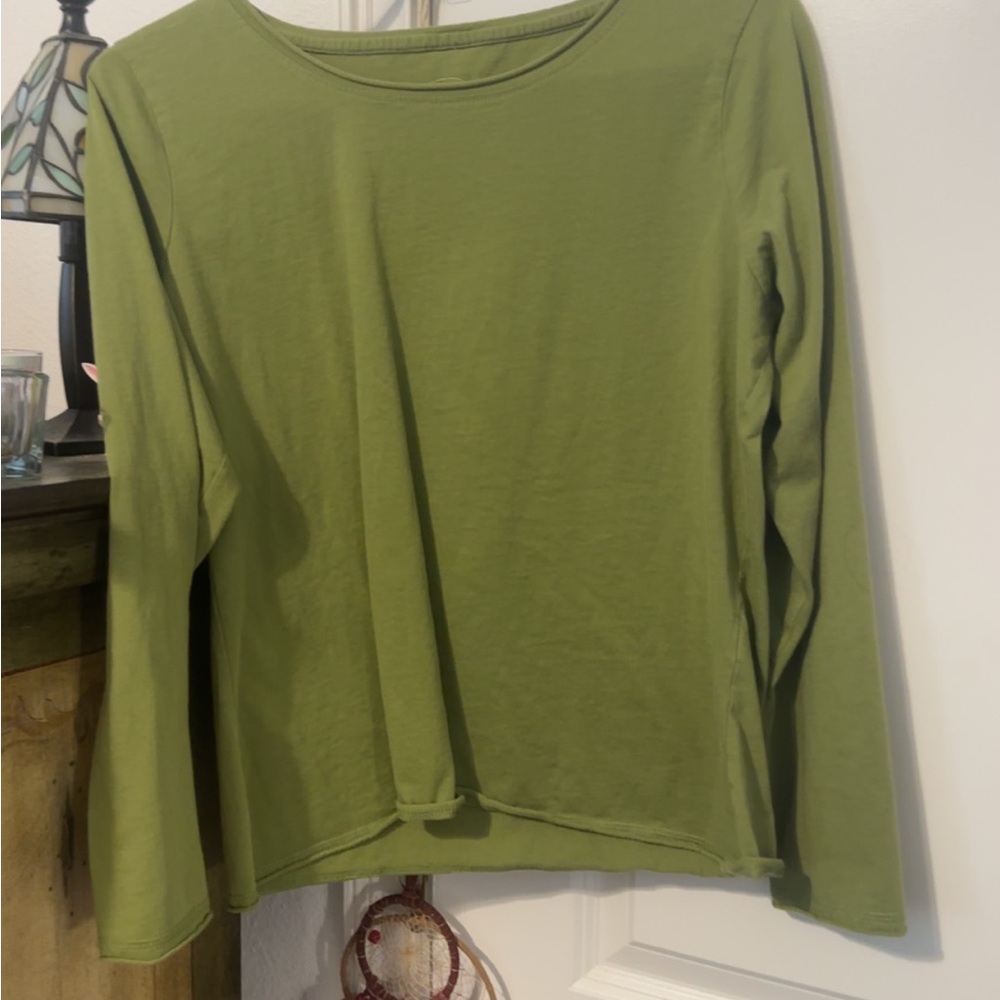 Green Long Sleeve Women's Top